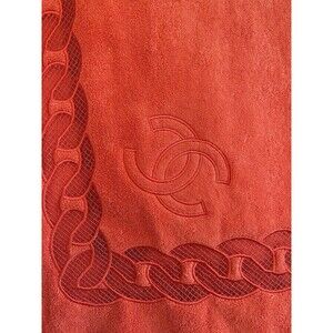 NWT Rare collectible Chanel large Beach towel in Coral